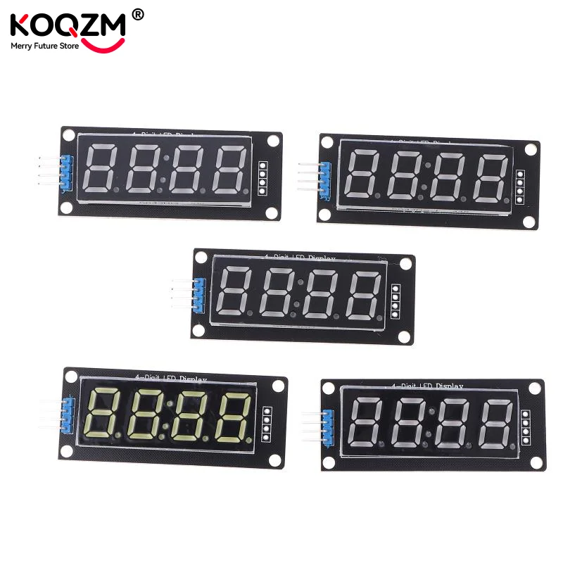 0.56inch 0.56" TM1637 4-Bits 7 Segments Digital Tube Clock Module Double Dots LED Display Screen Board forArduino Display Module