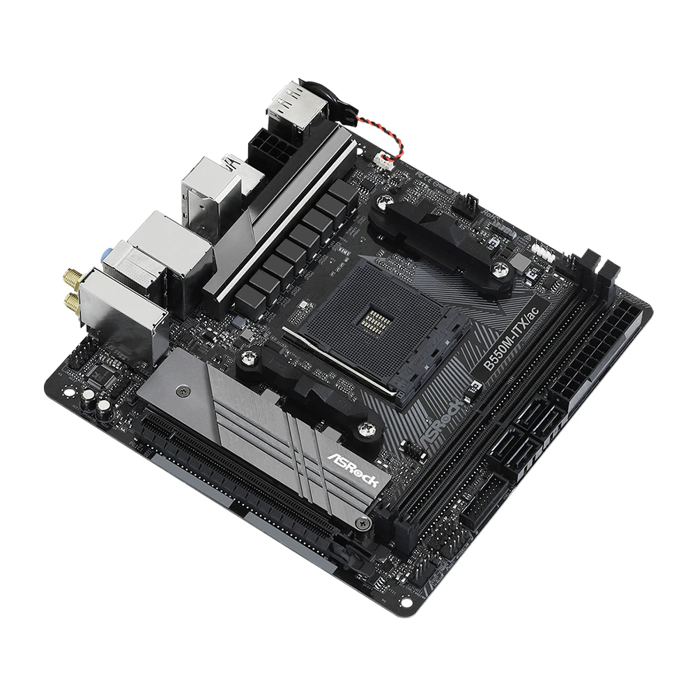 اللوحة الأم ASRock B550M-ITX/AC تدعم Ryzen 7 5800x 5700x 5700x3D 5600G PRO 4750G CPU DDR4 PCIe 4.0 ITX AM4 اللوحة الأم