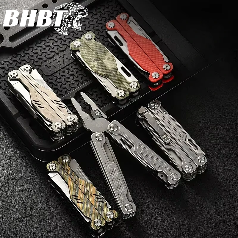 BHBT 20 in 1 Multitool Pliers Multi-functional Multi Tool Folding Scissors Screwdriver EDC Outdoor Equipment Home Repair Tools