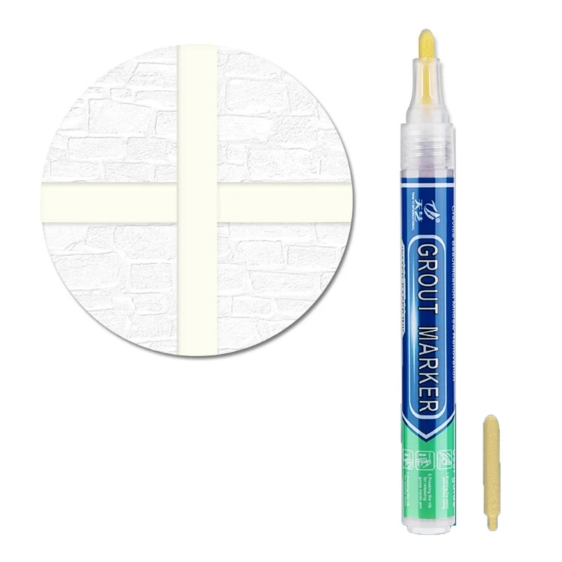 Tile Grout Pen Repair Pen Waterproof Joint Pen Tile Marker Repair Pens Grout Restorer Pen for Wall Floor Tile Lines