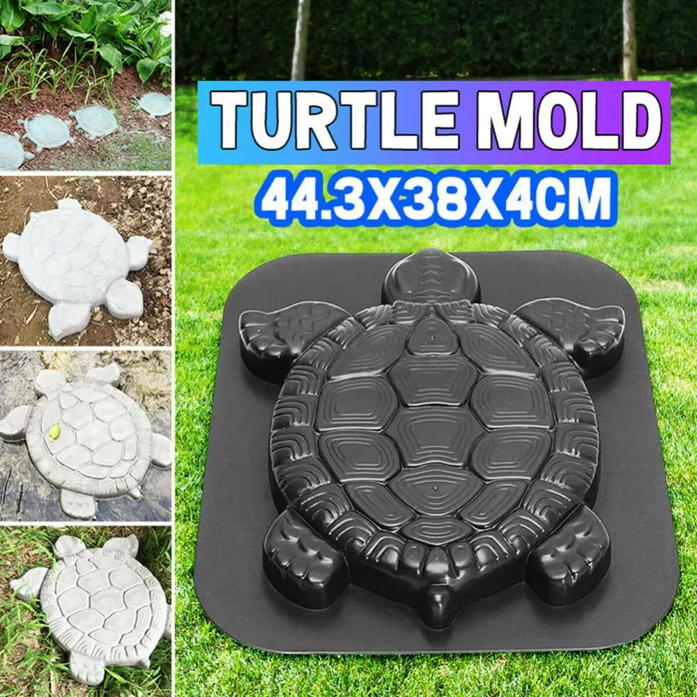 Home Garden Paving Mold Turtle Shaped Garden Path Pavement Stepping Stone Maker Mould Mold view 2