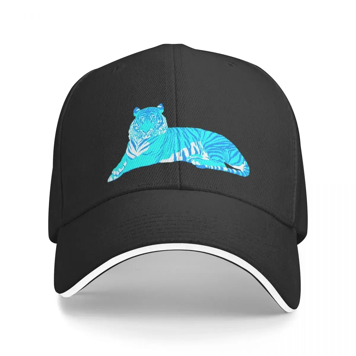 Casquette de baseball tigre irrité turquoise pour hommes et femmes, chapeau d'été, vêtements de golf, livraison directe