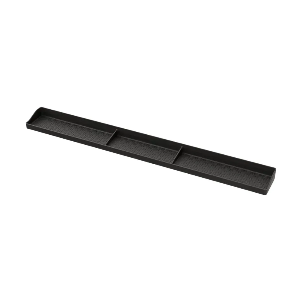 Silicone Magnetic Stove Top Shelf Fall-Proof Design Heat Resistant Over the Stove Spice Rack Space Saving 3 Partitions
