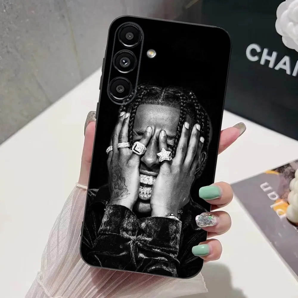 A-ASAP Rocky Rapper Phone Case For Samsung S24,S21,S22,S23,S30,Ultra,S20,Plus,Fe,Lite,Note,10,9,5G Black Soft Cover