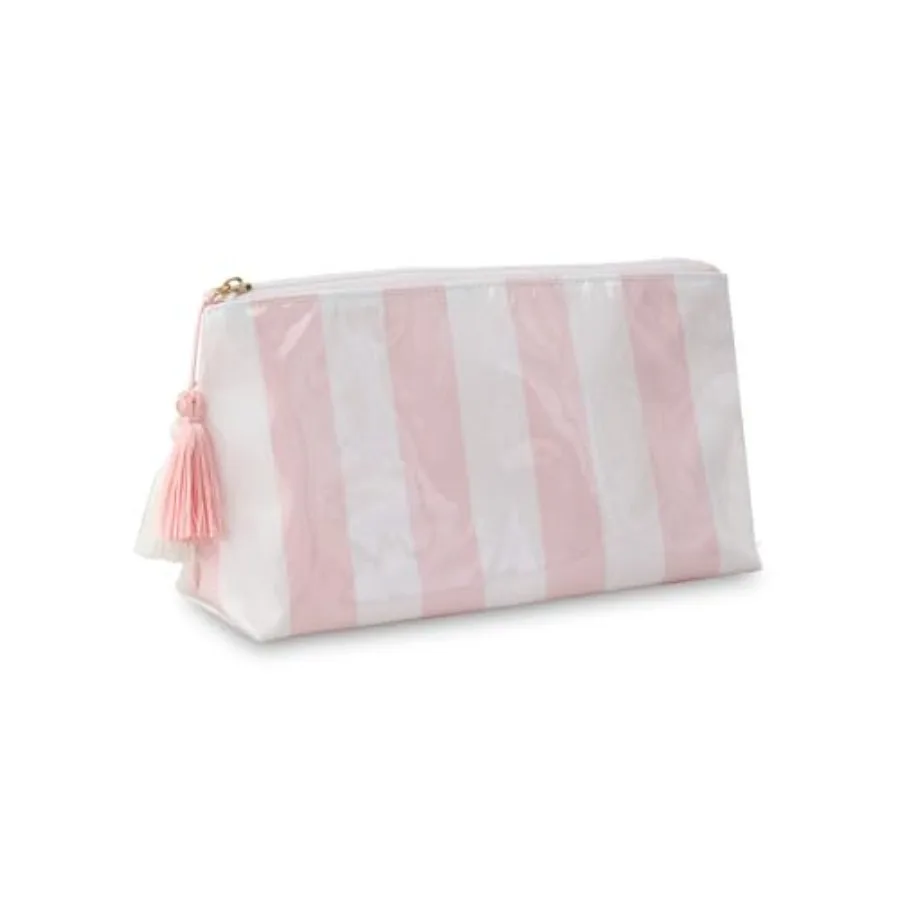 

Makeup Bags for Purse, Small Clear Coated Cosmetic Bags for Women Girls, Waterproof Travel Organizer Zipper Pouch Beach Vacatio