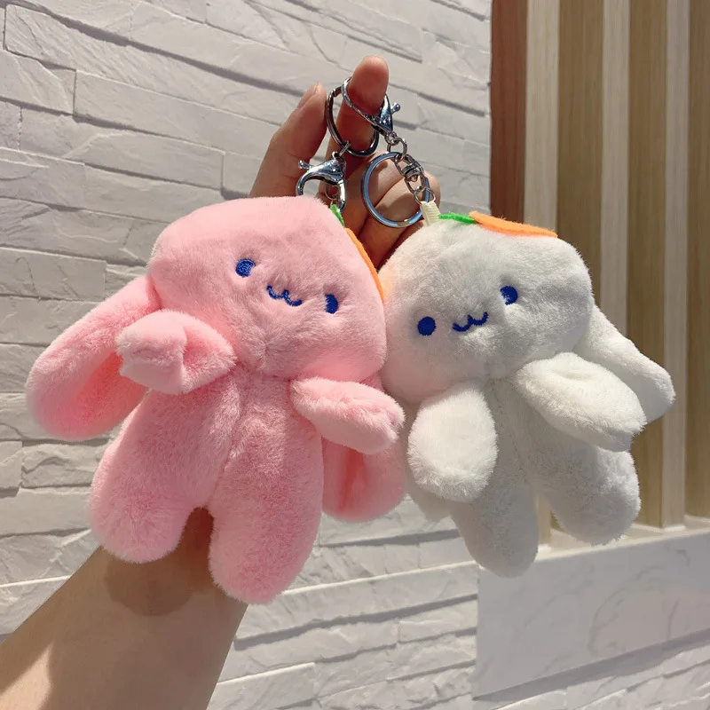 30pcs/lot Wholesale Cute Rabbit Keychain Plush Toy Street Stall Small Pendant Accessories,Deposit First to Get Discount,Pta420