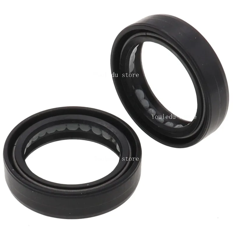 2pcs 33x43x10.5 33*45*10.5 33x46x10.8 Motorcycle Front Fork Damper Oil Seal and Dust Seal Front Fork Damper Shock Absorber