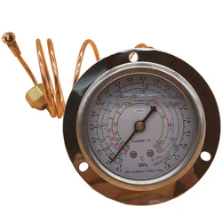 1.8MPa R404a, R22, R134a & R407c Refrigerant Pressure Gauges show low side pressure & temperature in heat pump equipments