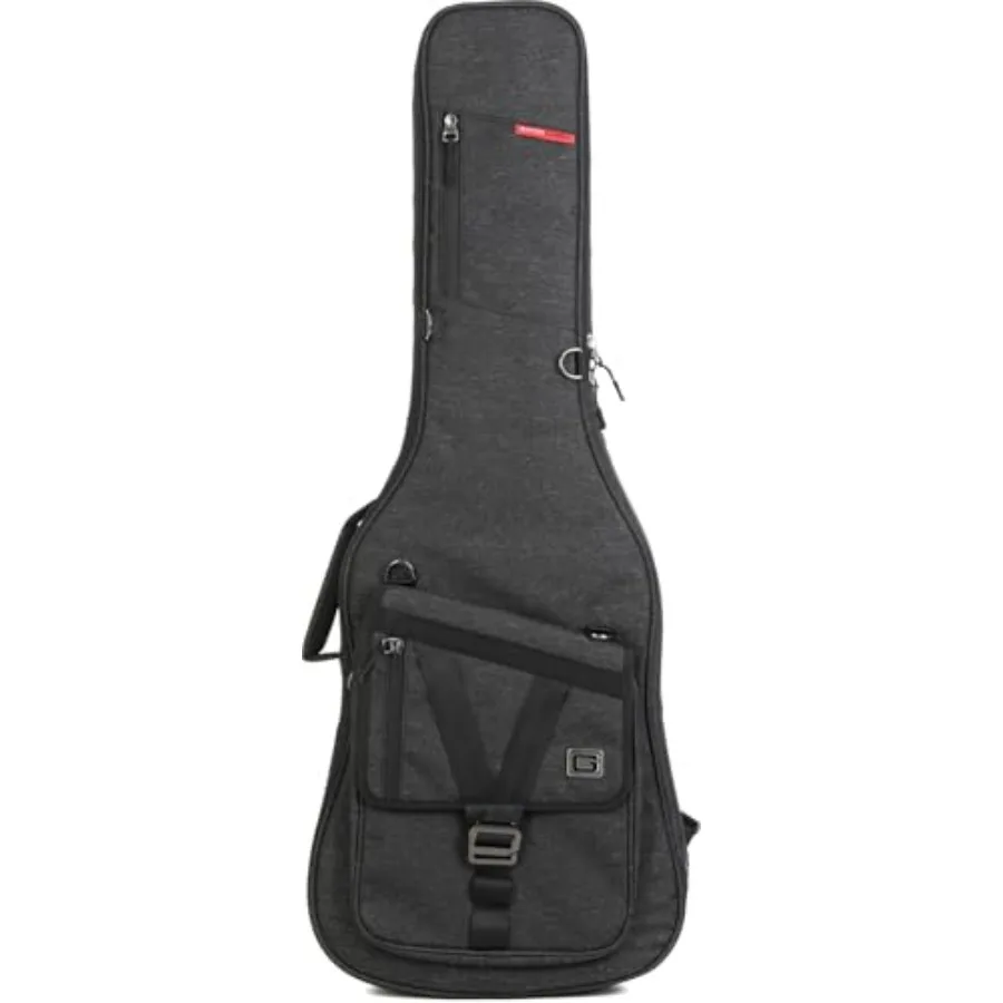

Легкий чехол для электрогитары серии Transit с лямками для переноски и прорезиненным дном, угольно-черный, для удобной транспортировки