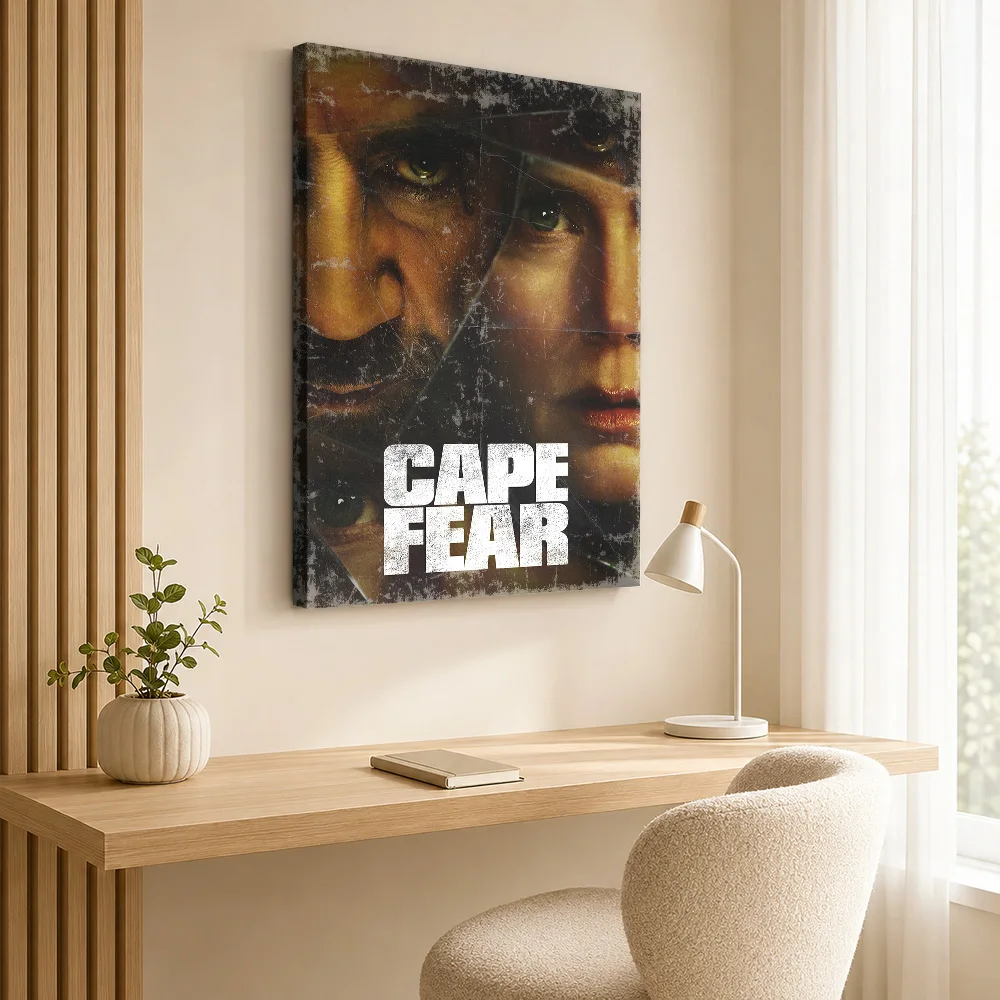 Cape Fear Movie Canvas Painting Poster Custom Photo Vintage Movie Canvas Wall Art for Home Theater Bedroom Decor Ready to Hang