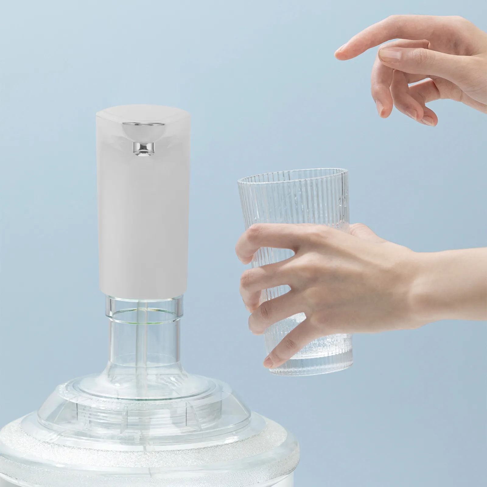 Electric Water Dispenser Pump Touch Button Automatic Water Bottle Dispenser Lightweight Portable Home Desktop Use