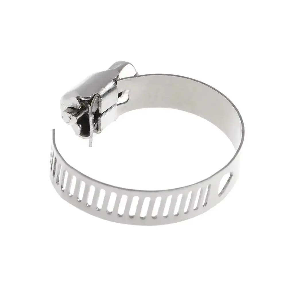 304 Stainless Steel Stainless Steel Hose Clamp Hoop Type Multi Size 304 Hose Clamp Adjustable Hose Clip Clamp Hose Connection