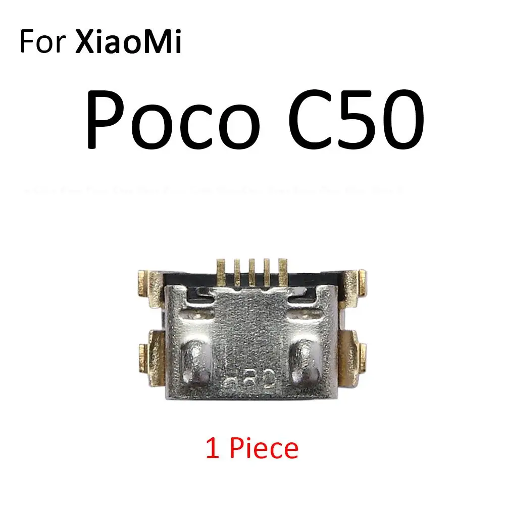 USB Jack Connector Charging Dock Plug Port For XiaoMi Poco C40 C50 C51 C55 F4 F5 M4 M5 Mi X3 X4 X5 Pro GT Type-C Charge Socket