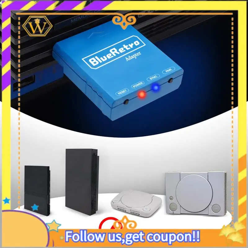 

A01K-Blueretro адаптер беспроводного игрового контроллера для PSX PS1 PS2 к Ipega 9076 PS4 PS5 NS Switch игровой контроллер