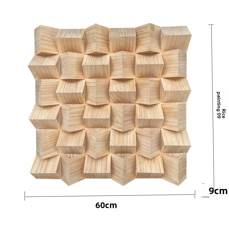 Solid wood acoustic diffusion board, audio and video room full frequency acoustic reflection and absorption special board