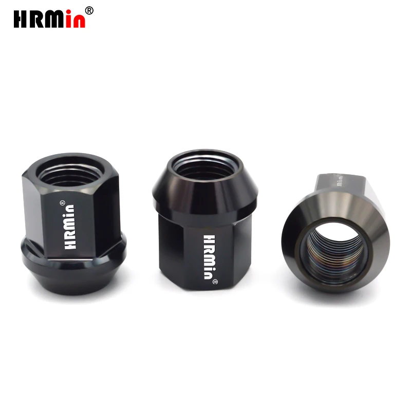 HRMin Gr5 titanium wheel lug nut M12x1.25x27mm lock nut open end for  Nissan,Greatwall,Geely,Subaru,Suzuki etc