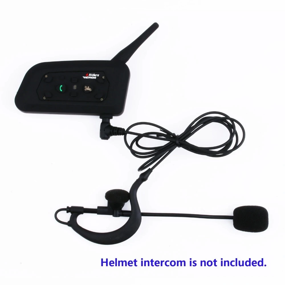 Motorcycle Referee Helmet Interphone 3.5mm Jack Headset Microphone Mic for EJEAS Vnetphone V6 V6C V4 V4C FBIM Bluetooth Intercom