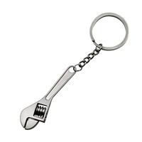 Creative Mini Wrench Style Metal Key Ring Car Chain Adjustable  Spanner Silver Compact Key Chain Car Repairing Tools  Cute