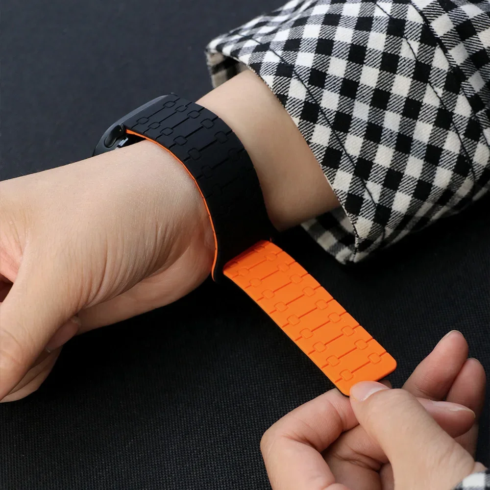 22mm Magnetic Silicone Band For COROS APEX Pro/APEX 2 Pro Sport  Bracelet Strap For COROS PACE 3/APEX 46mm Wristband Correa Belt