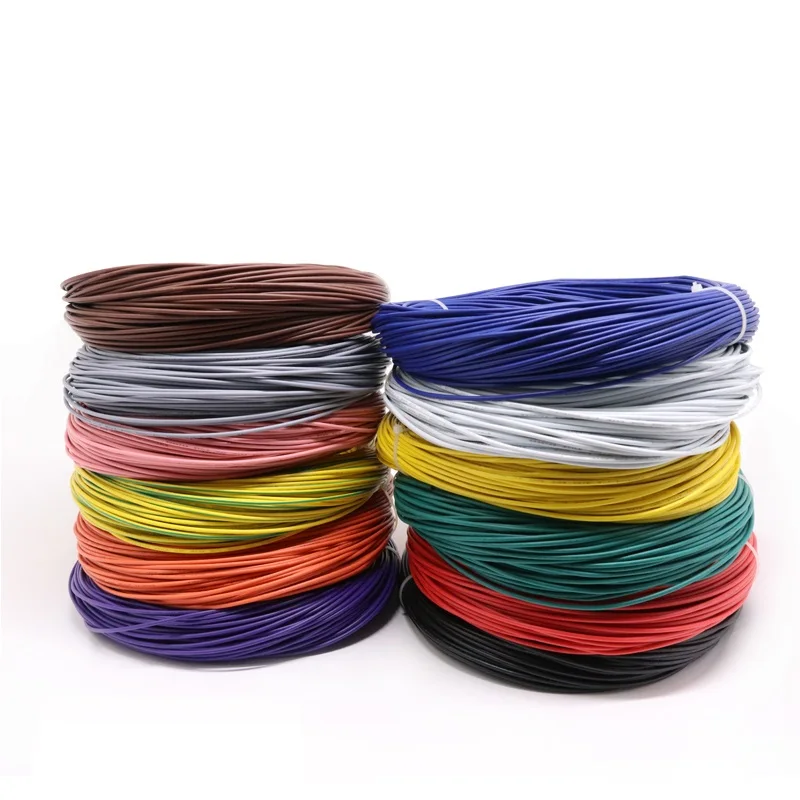 2M UL1007 PVC Tinned Copper Wire Cable 16/18/20/22/24/26/28/30 AWG DIY Home Repair Cable