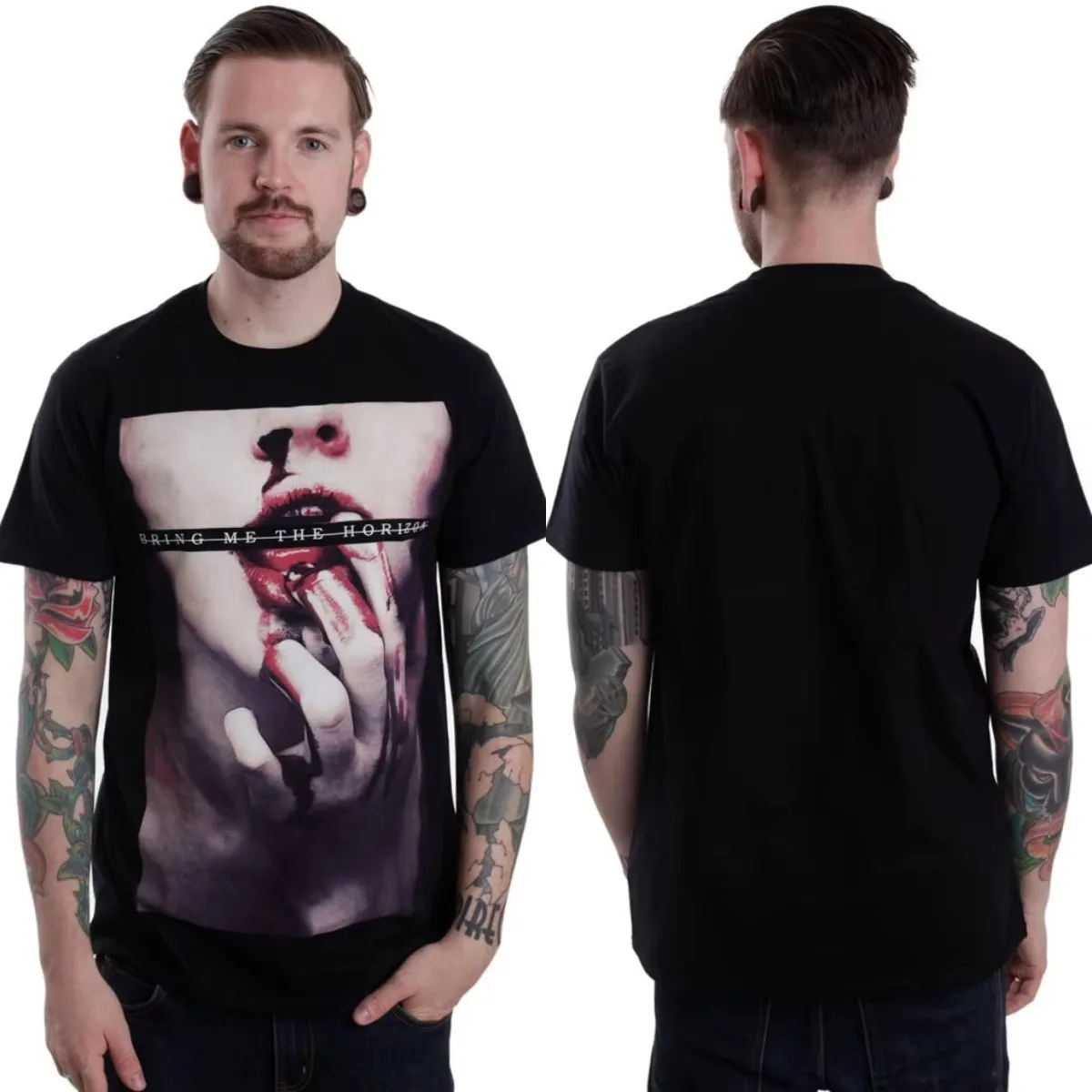 Bloodlust Bring Me The Horizon Band Graphic T-Shirt Cotton Men Women Streetwear Tee