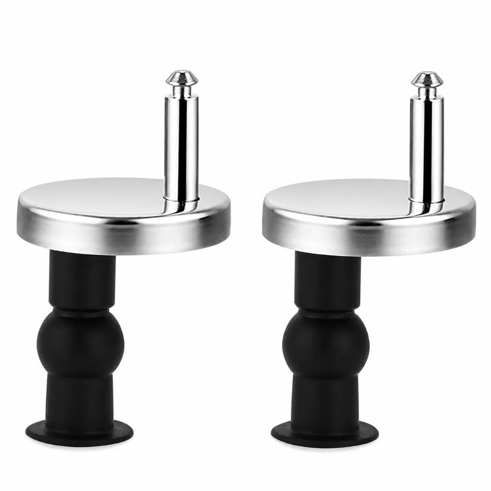 2 Pack Expanding Rubber Toilet Seat Hardware Top Mount Quick Release Toilet Cover Parts Seat Ring Components