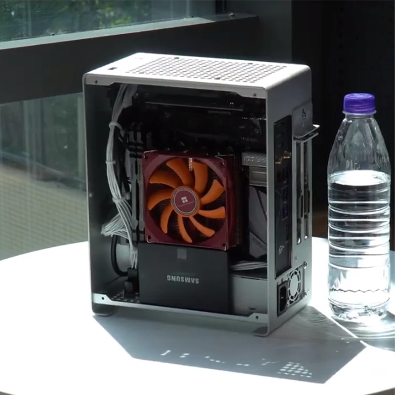 Itx Mini Host per computer Amd Ryzen 5700g/5600gt/12100f 6500xt Host per computer desktop portatile e conveniente per giochi e computer da ufficio