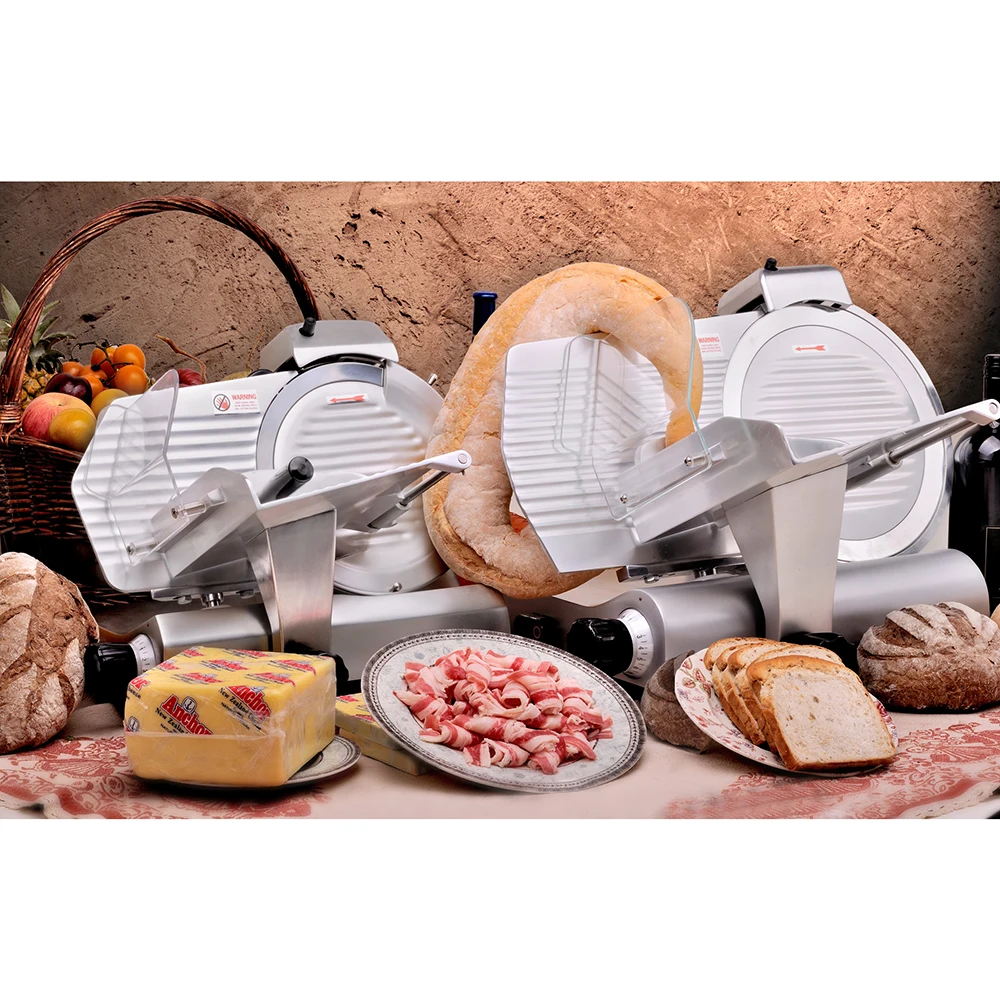 2025 Guangzhou Supplier Commercial Electric Meat Slicer Semi Automatic Stainless Steel Frozen Meat Slicer Machine