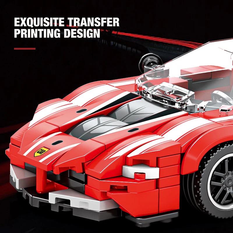 343 قطعة نموذج سيارة رياضية اللبنات المدينة الكلاسيكية سرعة مركبة الطوب اللعب سطح المكتب الحلي الاطفال لتقوم بها بنفسك اللعب هدايا العيد