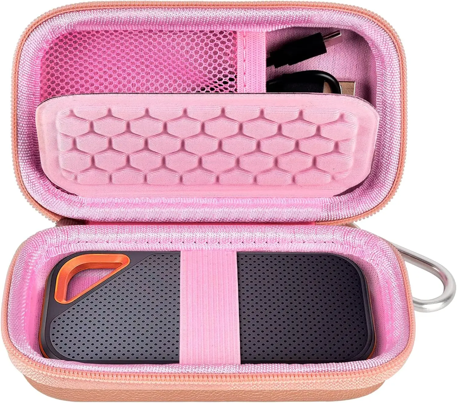 (CASE ONLY)Hard Case Compatible with SanDisk Extreme PRO/for SanDisk 500GB 1TB 2TB 4TB Portable External SSD. Carrying Travel Ho