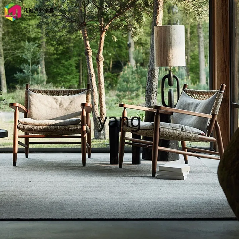 Image 4: Canapé d'extérieur CX, mobilier en bois massif imperméable, teck traité, cour, villa, terrasse