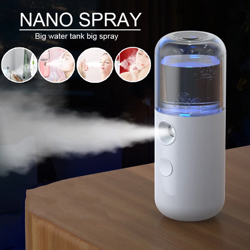 USB ضباب بخاخ الوجه المرطب البخاخات القابلة لإعادة الشحن جهاز البخار للوجه ترطيب أدوات التجميل أدوات العناية ببشرة الوجه