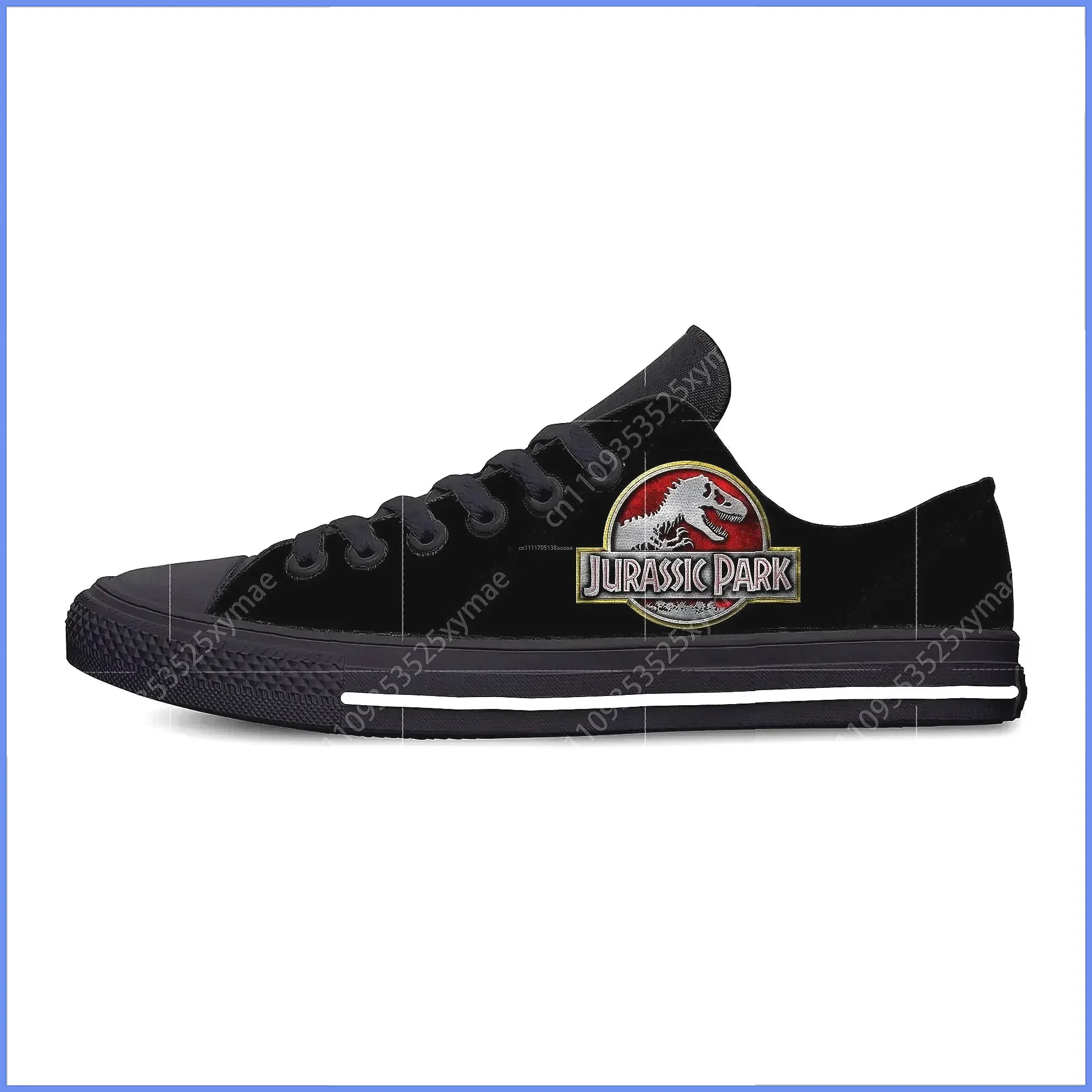 Jurassic Park Dinosaur Sneakers - Funny Cartoon Low Top Casual Shoes for Men & Women