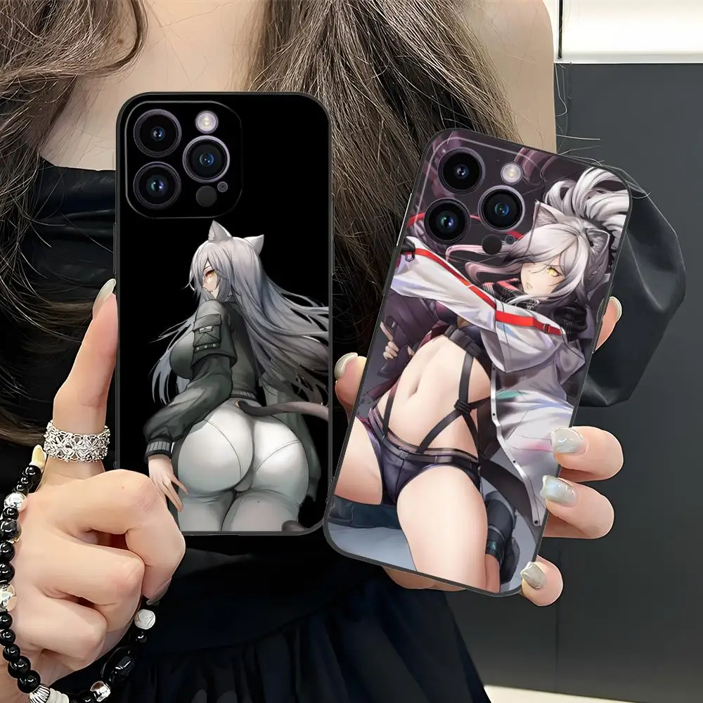 

Arknights Schwarz Mobile Phone Case for iPhone 16 15 14 13 12 11 X XR XS 8 7 Pro Max Plus Mini Colour Printing Pretty Luxury