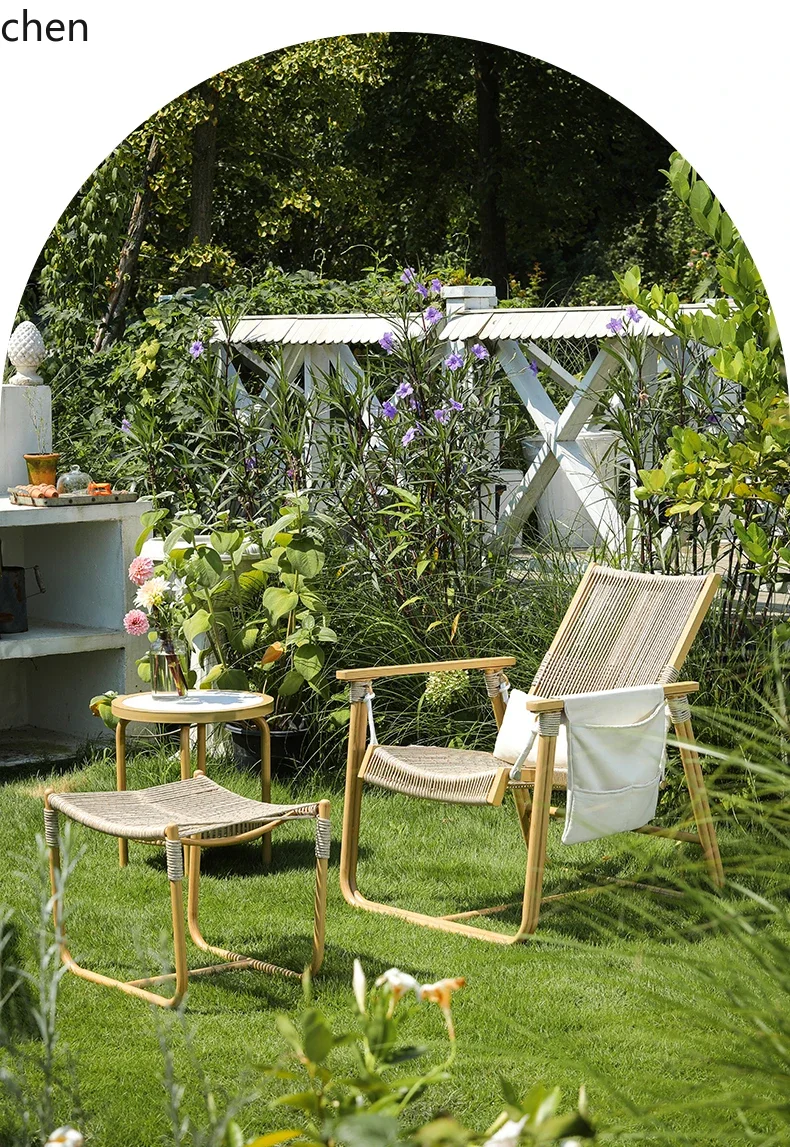 ZML New Model Sitting Sleeping Nap Backrest Chair Rocking Chair Sofa Chair Courtyard Outdoor
