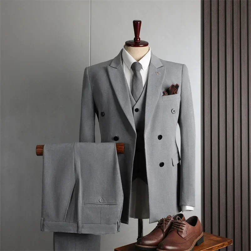 

BK174 Suit Men's Formal Dress Business Casual Slim-fit Banquet Wedding Male Dress