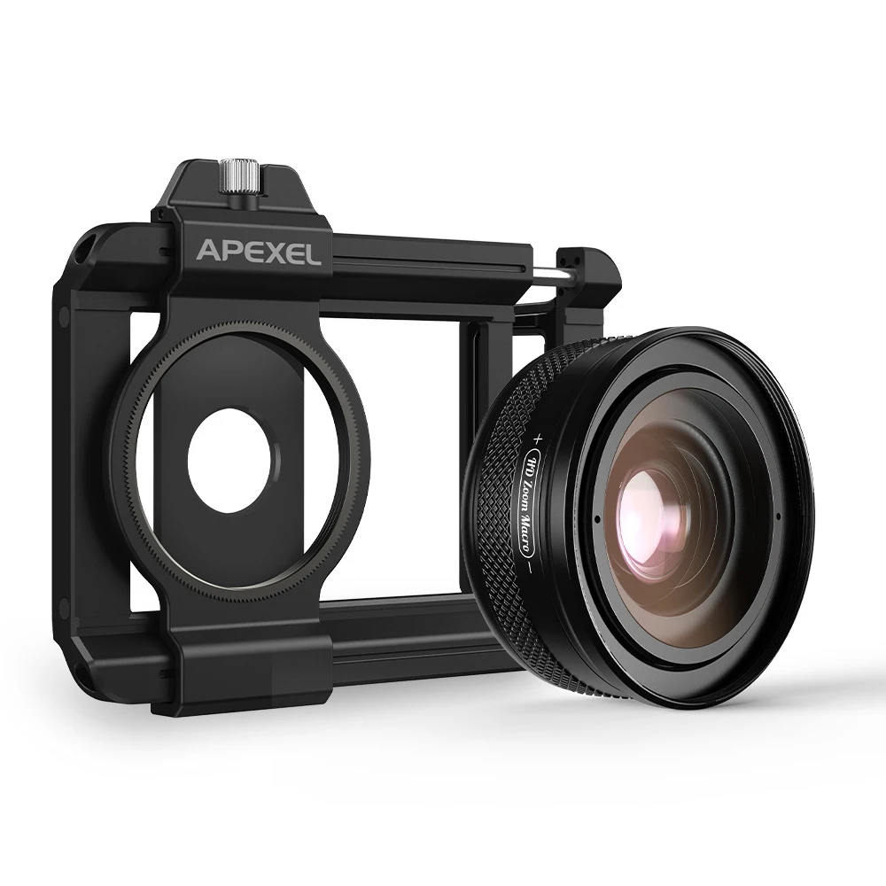 Universal Lens Clip Zoom Macro Lens Kit for Smartphone 10-20X Micro Phone Magnifier Photography Lens for iPhone Android Phone