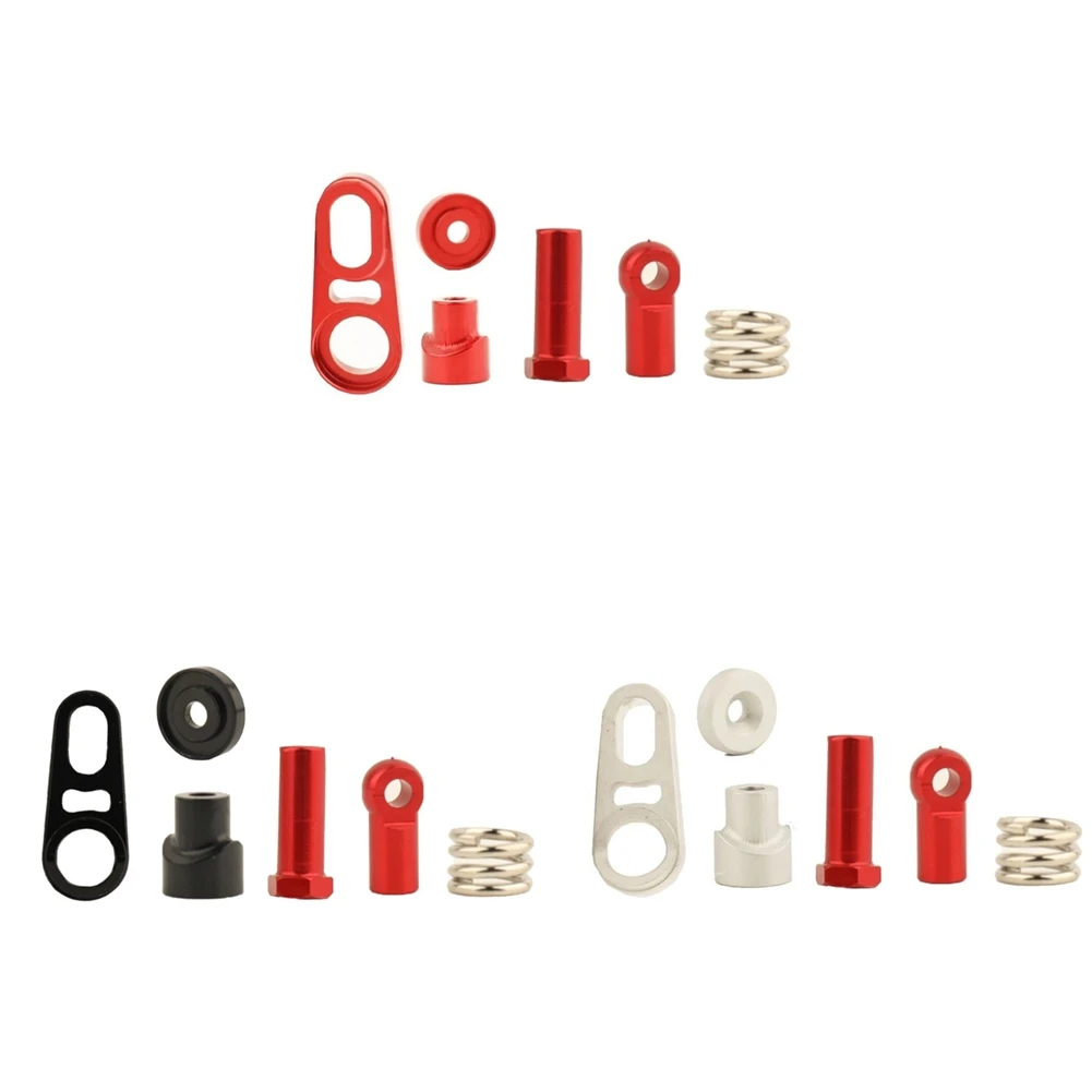 Set di risparmio servo in metallo a 2 velocità AXI 252025   per accessori per parti di aggiornamento per auto cingolate Axial SCX6 1/6 RC, rosso