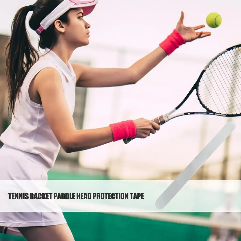 Tennis Racket Tape Waterproof Transparent Tennis Tape Invisible Shield Tennis Racket Accessories Protective Tape for Badminton