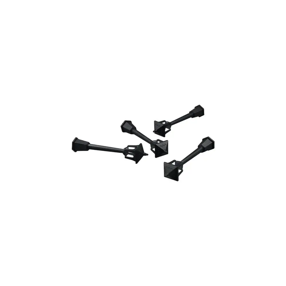 

4pcs Post Lights Miniature Street Light DIY Dollhouse Artificial Street Lamp Miniature Fake Plastic Dollhouse Street Light