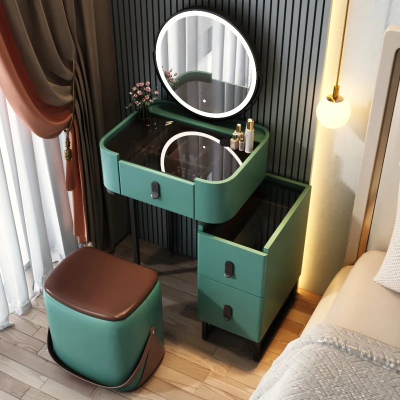 Bedroom Wooden Makeup Table Filing Small Luxury Drawers Cosmetics Dressing Table Beauty Stool Comoda Pra Quarto Room Furniture