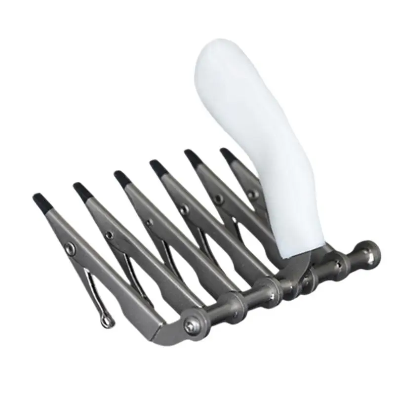 

Зажим с шестью зубцами для фиксации зубных виниров, коронок и протезов, удобный съемный держатель для искусственных зубов