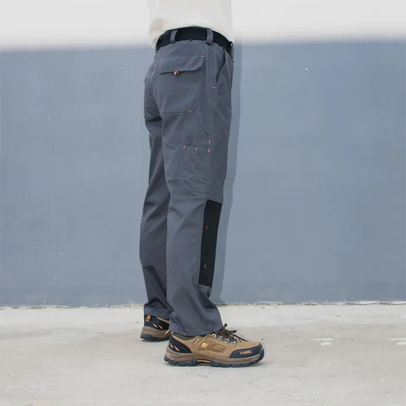 Men's Work Pants Multi Pockets Workshop Long Cargo Pants Work Trousers for Daily Wear Outdoor Workwear Pants