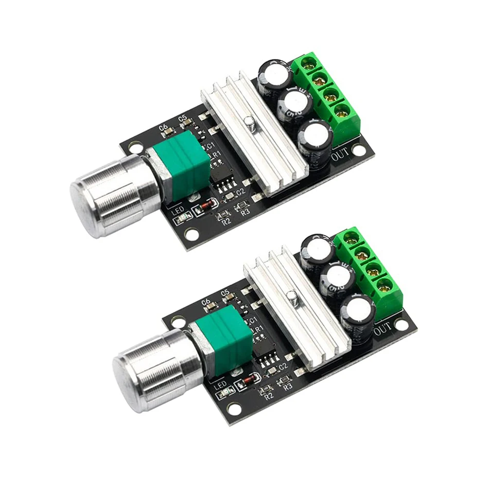 2 Pack 6V 12V 24V 28V 3A 80W 1203BB DC Motor Speed Controller PWM Snelheid verstelbare Omkeerbare Motor Driver Schakelaar Omkeren