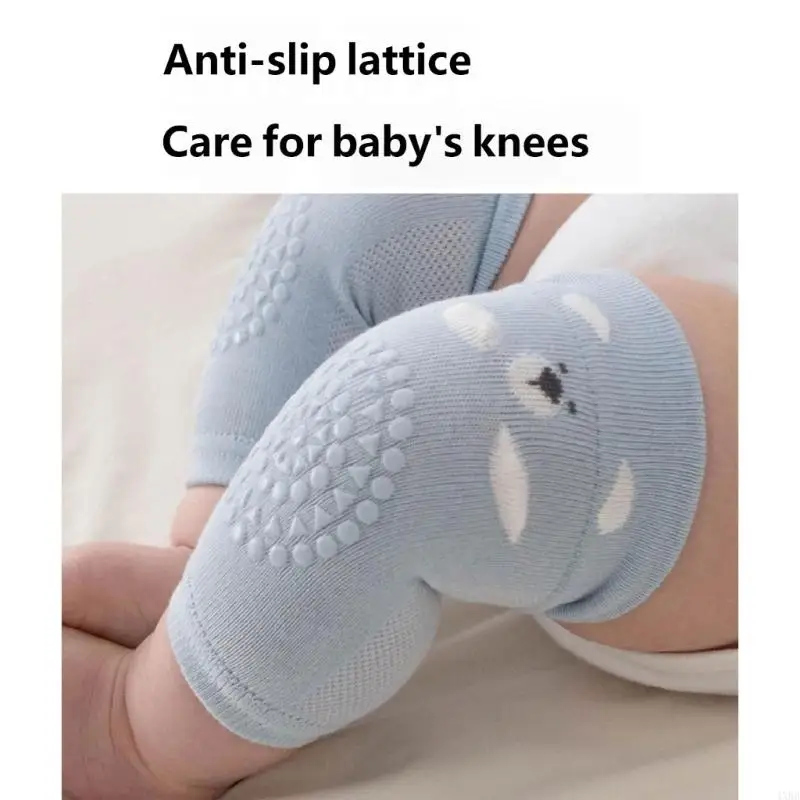 Lovely Baby Crawling Kneepads for Infants, 5 Pair Toddler Learning to Walk Knee Sleeves Breathable Design Knee Guard 4XBB