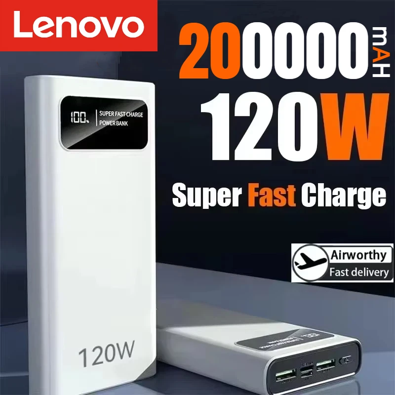 

Xiaomi 120W 200000 mAh Power Bank Супер быстрая зарядка Портативная внешняя батарея большой емкости для мобильных устройств для Iphone Samsung