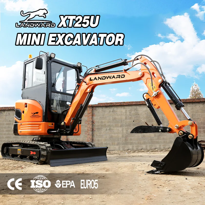 High Quality With Cabin Mini Digger Hot Sale 1800 KG Hydraulic Mini Excavator 3.5 Ton Construction Digging Machinery Customized