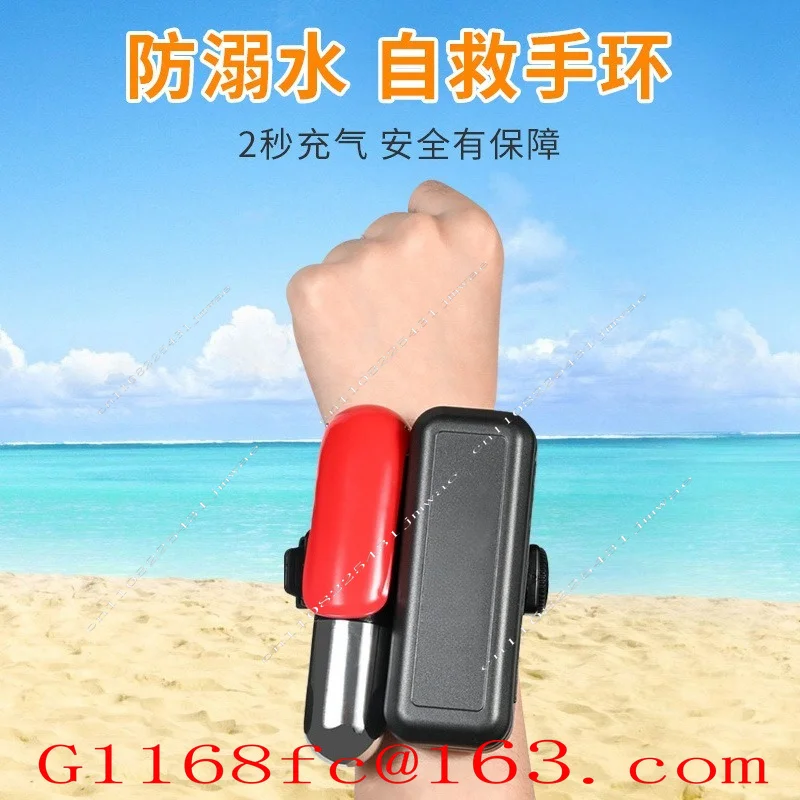 Outdoor sports automatic inflation high buoyancy anti drowning swimming diving life-saving wristband