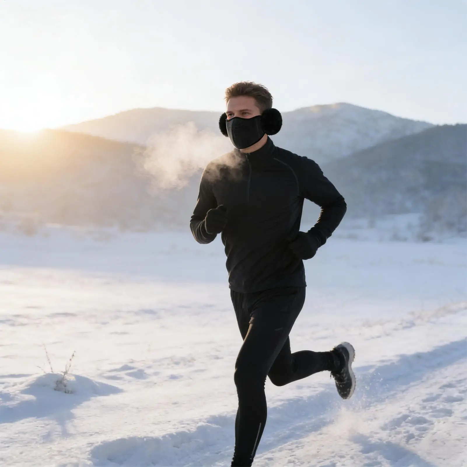 Winter Mouth Cover Warm Thermal Shield With Ear Flap Face Covering For Sports Hiking Commuting Cycling Women Winter Outdoor