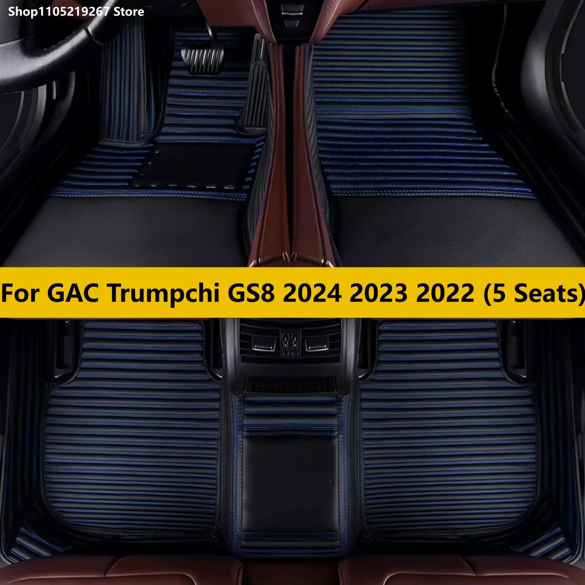 

For GAC Trumpchi GS8 2024 2023 2022 (5 Seats) Auto Accessories Full Set Leather All Weather Cars Carpets Pads